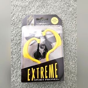 New/Unused Keoni Extreme Sport Headphones-Yellow & Black